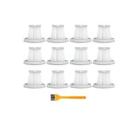 HEPA Filter，Handy Vacuum Cleaner Accessories Home Car Handheld Wireless Replacement Accessories Parts，Compatible For Xiaomi Mijia SSXCQ01XY (Color : 12Filters 1Brush)
