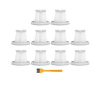 HEPA Filter，Handy Vacuum Cleaner Accessories Home Car Handheld Wireless Replacement Accessories Parts，Compatible For Xiaomi Mijia SSXCQ01XY (Color : 10Filters 1Brush)