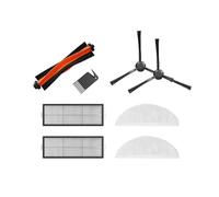 HEPA Filter Main Brush Mop Accessories Kits,Compatible for XIAOMI Robot Vacuum Cleaner Ultra Slim STYTJ04ZHM Spare Parts Side Roller (Color : H)