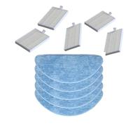 HEPA Filter, Main Roller, Edge Brush, Mop Cloth Kit Compatible With V-TAC VT-5555/VT-5556 Sweeping Robot Spare Parts (Color : 3pcs)