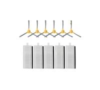 Hepa Filter Mop Cloth Main Brush. Compatible For Neatsvor X500/600 Pro. Compatible For Tesvor X500 Pro T8 M1. Robotic Vacuum Cleaner Accessories Replacement (Color : 5 Filter 6 side brush)