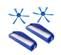 HEPA Filter Mop Cloth Side Brush Kit for Philips FC8007 FC8792 FC8794 FC8796 Vacuum Cleaner Replacement Spare Parts Commendable (Color : 4pcs)