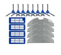 Hepa Filter,Mop Cloths,Main Side Brush,Cover,Vacuum Cleaner Spare Part,Compatible For Anker Eufy RoboVac G10 G20 G30 (Color : Set I)