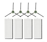 HEPA Filter Plus 8 Side Brushes for Lefant M2 M2S M2 Pro M2S Pro Robot Vacuum Cleaner Maintenance Kit