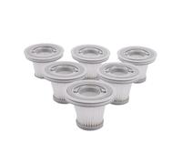 HEPA Filter Replacement Compatible With XIAOMI MIJIA Vacuum Mite Remover,Replacement Parts Of Hand-Held Mite Remover (Color : White 6 Pcs)