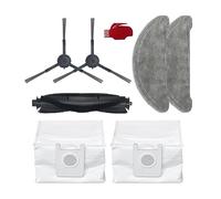 HEPA Filter Roller Main Side Brush Dust Bags Disposable Mops Cloths Compatible With ROIDMI EVE Plus Robot Vacuum Cleaner Accessories (Color : 40)