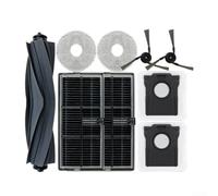 HEPA Filter Set for Dreame for x40 L40s Pro Ultra HEPA Filter(Set 1) | Flexible rubber design, prevents hair tangles, protects floors, 20x4.5cm size, material