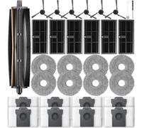 HEPA Filter Set for Dreame for x40 L40s Pro Ultra HEPA Filter(Set 3) | Flexible rubber design, prevents hair tangles, protects floors, 20x4.5cm size, material
