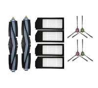 Hepa Filter Side Brush Main Brush Mop Cloths/Fit For Ecovacs Deebot X1 TURBO OMNI Robot Vacuum Cleaner Spare Parts Accessories Sweeping Robot Set (Color : Lavender)