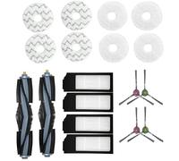Hepa Filter Side Brush Main Brush Mop cloths/Fit For Ecovacs Deebot X1 TURBO OMNI Robot Vacuum Cleaner Spare Parts Accessories Sweeping Robot Set (Color : As the picture-09)