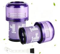 HEPA Filters Compatible with Dyson V12 Detect Slim, Washable, 2 Pack | Washable Replacement Filters with Cleaning Brush, HEPA Filtration, Tool-Free Installation for V12 Vacuum Cleaners