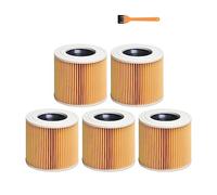 Hepa Filters Dust Bags Compatible with Karcher WD2.250 WD2250 A2004 A2054 MV2 WD2 Vacuum Cleaner Spare Parts Bags Replacement Accessories(Color:5PCS)