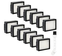 HEPA Filters Replacement for iRobot Roomba E I & J Series i7 i7+/plus i3 i3+ E5 E6 E7 i4 i4+ i5 i5+ i6 i6+ i8 i8+ Vacuum Cleaner, 12 Pack High Efficiency Filters + 1 Cleaning Brush