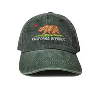 Hepandy Baseball Caps, California Bear (Army Green), One Size