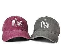 Hepandy Baseball Caps for Men Women, Mr. Mrs., One Size
