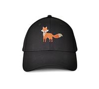 Hepandy Embroidered Animals Baseball Hats, Fox (Black), One size