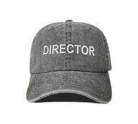 Hepandy Embroidered Baseball Hats & Caps for Men and Women, Director (Washed Gray), One size