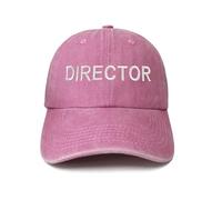 Hepandy Embroidered Baseball Hats & Caps for Men and Women, Director (Washed Pink), One size
