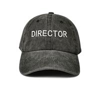 Hepandy Embroidered Baseball Hats, Director (Washed Black), One Size