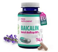 Hepatica Baicalin (Chinese Skullcap) | Standardised to 80% Baicalin (400mg) | 500mg Scutellaria Baicalensis Extract | 120 Vegan Capsules | 4-Month Supply | 3rd Party Lab Tested