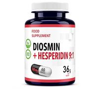 Hepatica Diosmin & Hesperidin 500mg | Diosmin 450mg & Hesperidin 50mg | Bioflavonoid Complex | 60 Vegan Capsules | 2-Month Supply | 3rd Party Lab Tested