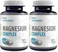 Hepatica Magnesium Complex per Serving 2000mg | L-Threonate, Bisglycinate & Taurate | 120 Vegan Capsules | High Strength Magnesium Supplement | No Fillers or Bulkers (Pack of 2)