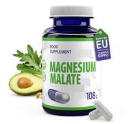 Hepatica Magnesium Malate | 2,000 mg per Serving | 180 Vegan Capsules | GMP & 3rd Party Lab Tested