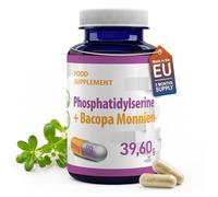 Hepatica Phosphatidylserine + Bacopa Monnieri | 125mg PS | Bacopa 20:1 Extract Standardised to 50% Bacosides (62.5mg) | 90 Vegan Capsules | 3-Month Supply | GMP & 3rd Party Lab Tested