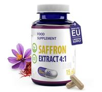 Hepatica Saffron Extract (Crocus Sativus) 800mg Equivalent | 200mg 4:1 Stigma Extract | with Safranal & Crocin | 60 Vegan Capsules | 3rd Party Lab Tested