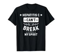 Hepatitis C Can't Break My Spirit Value Graphic T-Shirt, Men, Black, L