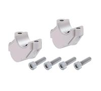 BMW F 800 GS Adv 2013-18 -Offset Handlebar Risers 30mm High,15mm Back-Sil BY H&B
