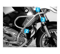 Tank guard for combination with engine guard 502918 black for BMW R