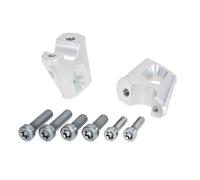 BMW R NineT Pure 2017-2023 Offset Handlebar Risers 25mm High,23 Back-Sil BY H&B