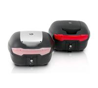 HEPCO & BECKER Journey Topcase 40, black/silver bezel, black-silver