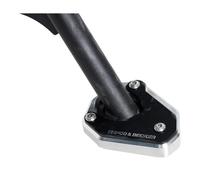 Side Stand Plate Silver/Black for Kawasaki Z 400 (2019-2023)