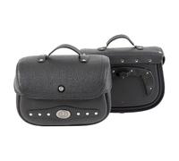 HEPCO & BECKER PANNIERS NEVADA FOR C-BOW SIDECARRIER (SET) LEATHER SADDLEBAGS