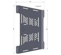 Hepco & Becker RACK EXTENSION LUGGAGE RACKS SILVER