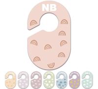 Hepertise Baby Closet Dividers Durable Plastic Clothes Organizers 8 Pack | Double-Sided Dividers Wardrobe Organizer for Newborn to Toddler, Clothes Organizer by Size & Age Nursery Clothes Dividers