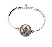Hephaestus Bracelet 20mm | Greek God of Fire & Forge Jewellery | Blacksmith & Engineer Gift | Mythology Craftsman Bracelet | Adjustable Silver