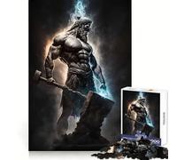 Hephaestus God Smith Adult Jigsaw Puzzle1000 Pieces Cognitive Train Indoor Fun Pattern Build (38x52cm)