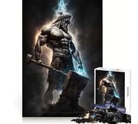 Hephaestus God Smith Jigsaw Puzzles for Adults 1000 Piece Indoor Play Fade Resist Home Activity Art Display (38x26cm)