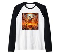 Hephaestus Greek God Of Fire - Crafting - Smithing Raglan Baseball Tee