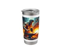 Hephaestus Gr od of Fire - Crafting - Smithing Stainless Steel Insulated Tumbler