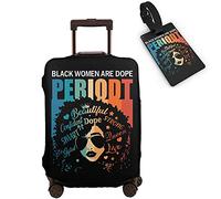 Hepmant Travel Suitcase Protector African American Woman Elastic Protective Washable Luggage Cover With Concealed Zipper Suitable For 18-32 Inch, African American Girl-09, XL (for 29--32 inch luggage)