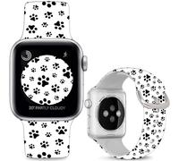 Hepsun Black Cat Claw Band Compatible with Apple Watch 38mm 40mm 41mm 42mm(Series10),Soft Silicone Sport Replacement Strap Compatible with iWatch Series 10 9 8 7 6 5 4 3 2 1 SE/SE2 for Men Women.
