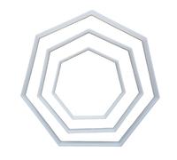 Heptagon Seven Side Polygon Shape Cookie Cutter Dough Biscuit Fondant Sharp Stencil Basic Maths Mathematics 7 Sided (Large)
