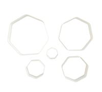 Heptagon Shape Mini Fondant Cutter Rounded Corners Small Sugarcraft Icing Basic Pastry Maths Tiny Sharp Seven Sided