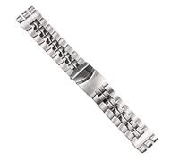 HEPUP Classical 26 * 24mm Solid Silver Stainless Steel Watchband For Swatch Watch Strap Men Wrist Bracelet Metal Accessory