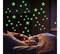 HEPVET Glow in the Dark Stars, Decorative Glow in the Dark Wall Stickers for Children, 3D Stars Glow in the Dark, Luminous Wall Stickers for Children's Room, Living Room, Home Decoration