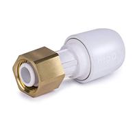 Hepworth Plastics - HD25A/15 HEP2O 15MMx1/2" BSP STRAIGHT TAP CONNECTOR W/ BRASS NUT